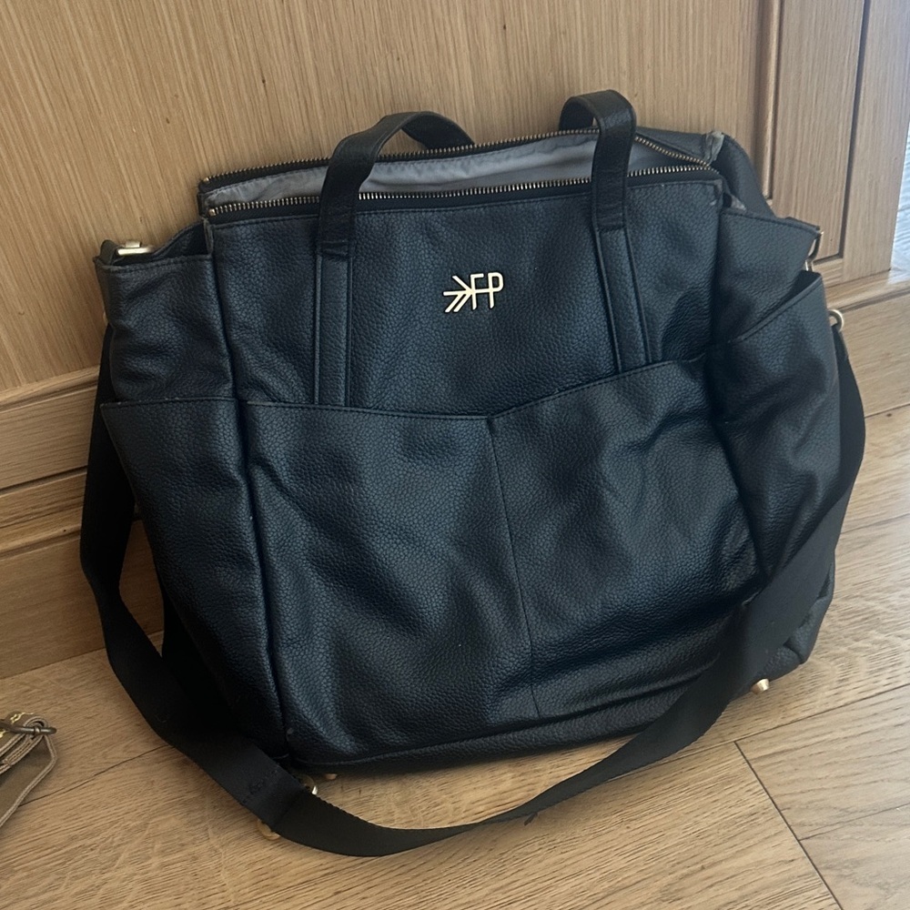 Freshly Picked Black diaper Bag